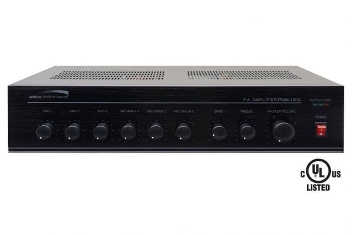 Speco PMM60A 60W RMS Public Address Power Mixer Amplifier