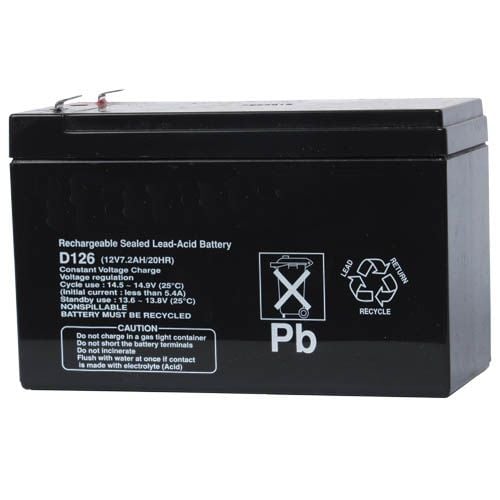 Bosch D126 Battery, 12V, 7 AH