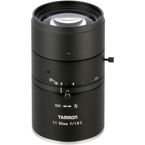 Tamron M111FM50 50mm Fixed Focal Lens, f/1.8 Aperture, C-Mount