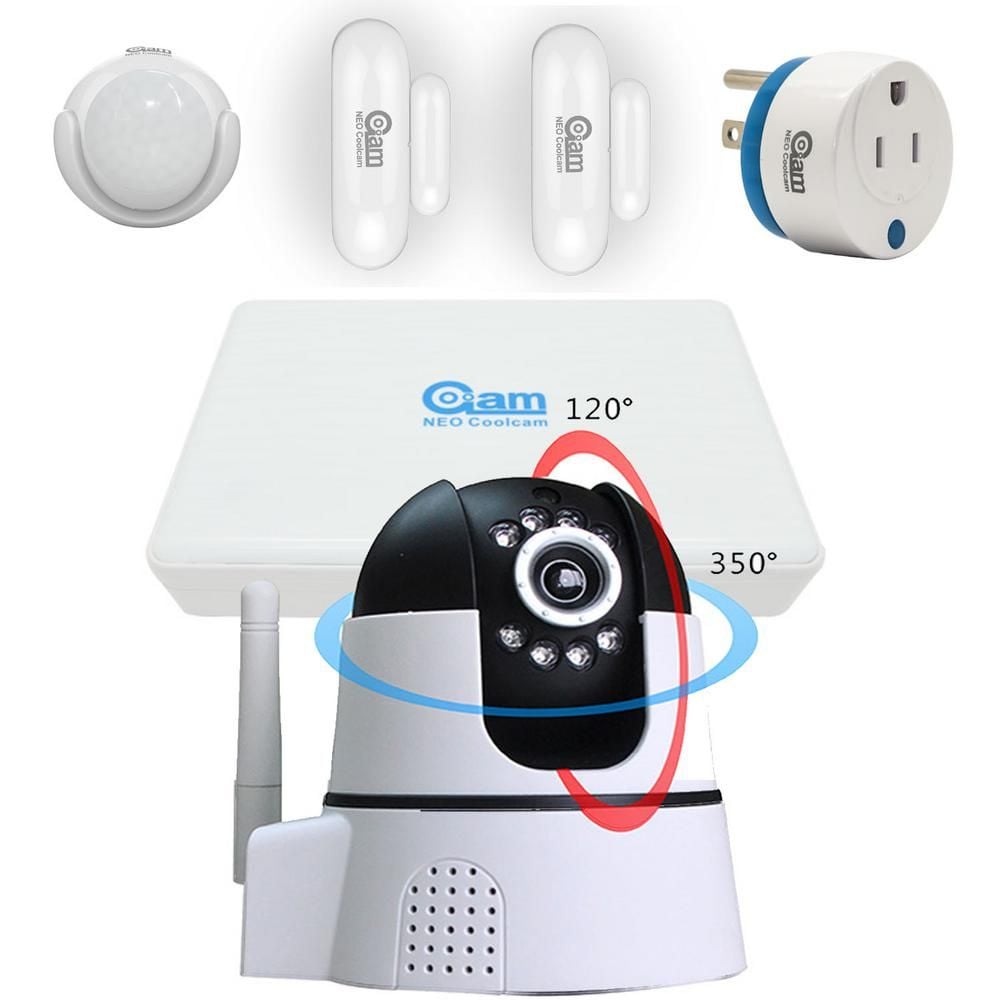 Coolcam H21DN2S4 iHome Kit 8-Channel NVR, PTZ WiFi IP Camera, Door, Window,  PIR Sensor and Power Plug