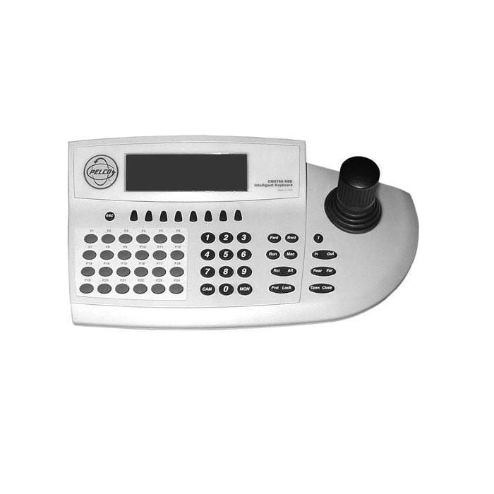 Pelco KBD960-US Full-Function Variable Speed PTZ Joystick Control Desktop  Keyboard with US Power Cord, White